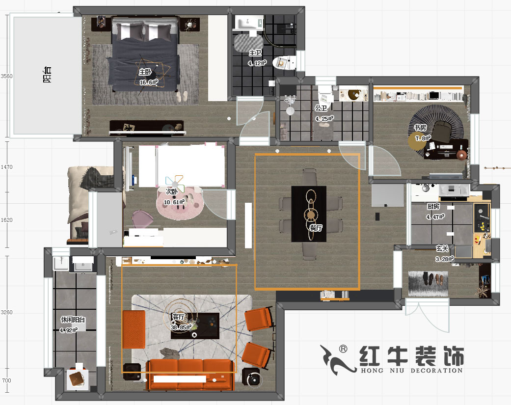 蔡成昊_恒大林溪郡10-304-124㎡-轻奢风格00彩平图